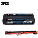 (FR) DXF 2S 7.6V Lipo Battery 140C 7200mAh LCG with 5mm Bullet for RC 1/8 Vehicles Car Truck Tank Truggy Competition Racing Hobby