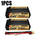 (ES)DXF 2S Shorty Lipo Battery 7.6V 140C 4400mAh 5mm T Plug Hardcase For 1/10 Buggy Truggy Offroad Boat Car Truck RACING Helicopter