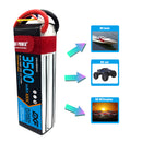 DXF Lipo Battery 5S 18.5V 3500mAh 100C GoldSeries Graphene Softcase with EC5 / T / TRX / XT60 / XT90 / XT150 / Q8s Plug for RC 1/8 1/10 Buggy Truck Car Off-Road Drone