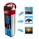 DXF Lipo Battery 5S 18.5V 4200mAh 100C GoldSeries Graphene Softcase with EC5 / T / TRX / XT60 / XT90 / XT150 / Q8s Plug for RC 1/8 1/10 Buggy Truck Car Off-Road Drone