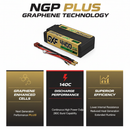 DXF LiPo Battery 2S HV 7.6V 4400mAh 140C Graphene Gold NGP Plus Version with 5mm Bullet / EC5 / T / TRX / XT60 / XT90 / XT150 / Q8s Plug for RC 1/10 Touring Car Racing