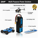DXF Lipo Battery 4S 14.8V 4200mAh 100C GoldSeries Graphene Softcase with EC5 / T / TRX / XT60 / XT90 / XT150 / Q8s Plug for RC 1/8 1/10 Buggy Truck Car Off-Road Drone