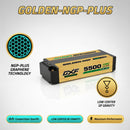 DXF LiPo Battery 2S 7.4V 5500mAh 150C Graphene Gold NGP Plus Version with 5mm Bullet / EC5 / T / TRX / XT60 / XT90 / XT150 / Q8s Plug for RC 1/10 Touring Car Racing