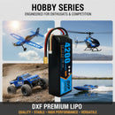 DXF Lipo Battery 3S 11.1V 4200mAh 100C GoldSeries Graphene Softcase with EC5 / T / TRX / XT60 / XT90 / XT150 / Q8s Plug for RC 1/8 1/10 Buggy Truck Car Off-Road Drone