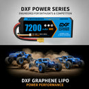 DXF 리포 배터리 4S 15.2V 9200MAH 130C 골드시리즈 그래핀 리포 하드케이스 (EC5 및 XT90 플러그 포함) Rc 1/8 1/10 버기 트럭 자동차 오프로드 드론용