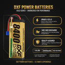 (EU) DXF Batteria Lipo 4S 14.8V 8400mAh 120C/240C Batteria Lipo con custodia rigida per RC HPI HSP 1/8 1/10 Buggy RC Car Truck 