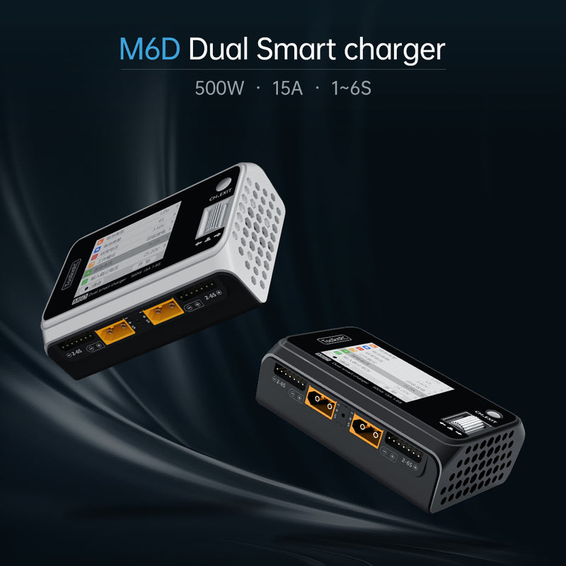 ToolkitRC M6D 500W 15A DC Dual Channel MINI Smart Charger ADP100, 100W, 20V,ToolkitRC ADP200 200W Output 19.5V 10.3A AB Clip