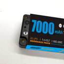 (CN) DXF 2S 7.4V Lipo Battery 100C 7000mAh with 5mm Bullet for RC 1/8 Vehicles Car Truck Tank Truggy Competition Racing Hobby