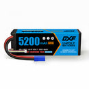 DXF 4S 14.8V 5200mAh 80C BLUE Series Graphene LiPo Hardcase Battery with 10AWG EC5 Plug for 1/8 1/10 RC Car Truck Boat Drone (1-6 Pack Available)