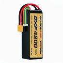 DXF Lipo Battery 6S 22.2V 4200mAh 150C GoldSeries Graphene Softcase with EC5 / T / TRX / XT60 / XT90 / XT150 / Q8s Plug for RC 1/8 1/10 Buggy Truck Car Off-Road Drone