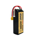 DXF Lipo Battery 4S 14.8V 4200mAh 150C GoldSeries Graphene Softcase with EC5 / T / TRX / XT60 / XT90 / XT150 / Q8s Plug for RC 1/8 1/10 Buggy Truck Car Off-Road Drone