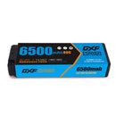 (CN) DXF 2S 7.4V Lipo Battery 80C 6500mAh with 4mm Bullet for RC 1/10 1/8 Vehicles Car Truck Tank Truggy Competition Racing Hobby
