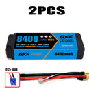 (CN) DXF 2S 7.6V Lipo Battery 140C 8400mAh with 4mm Bullet for RC 1/8 Vehicles Car Truck Tank Truggy Competition Racing Hobby