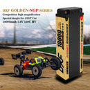 (PL)DXF 5mm 2S 10000mAh 7.6V 150C GOLDEN-NGP Batteria Lipo ad Alta Capacità Hardcase con XT90 Spina per 1:8 Scala RC Auto, Multi-Rotore RC Aeroplano, RC Elicottero, RC Barca