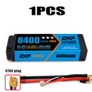 (CN) DXF 2S 7.6V Lipo Battery 140C 8400mAh with 4mm Bullet for RC 1/8 Vehicles Car Truck Tank Truggy Competition Racing Hobby