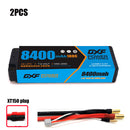 (CN) DXF 2S 7.4V Lipo Battery 100C 8400mAh with 5mm Bullet for RC 1/8 Vehicles Car Truck Tank Truggy Competition Racing Hobby