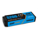 (CN) DXF 2S 7.4V Lipo Battery 50C 5200mAh with 4mm Bullet for RC 1/10 1/8 Vehicles Car Truck Tank Truggy Competition Racing Hobby