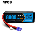 (IT)DXF Lipo Battery 3S 11.4V 8000MAH 130C Blue Series Graphene lipo Hardcase with EC5 Plug for Rc 1/8 1/10 Buggy Truck Car Off-Road Drone