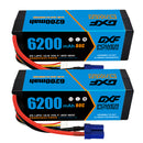 (UK)DXF Lipo Battery 4S 14.8V 6200MAH 80C  lipo Hardcase EC5 Plug for Rc 1/8 1/10 Buggy Truck Car Off-Road Drone