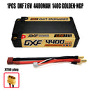 (CN)DXF 5mm 2S 4400mAh 7.6V 140C GOLDEN-NGP Batteria Lipo ad Alta Capacità Hardcase con XT90 Spina per 1:8 Scala RC Auto, Multi-Rotore RC Aeroplano, RC Elicottero, RC Barca