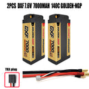 (CN)DXF 5mm 2S 7000mAh 7.6V 140C GOLDEN-NGP Batteria Lipo ad Alta Capacità Hardcase con XT90 Spina per 1:8 Scala RC Auto, Multi-Rotore RC Aeroplano, RC Elicottero, RC Barca