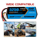 (EU)DXF 3S 5250 mAh 11.1V 140C Batteria Lipo ad Alta Capacità Hardcase con EC5  Spina per 1:8 Scala RC Auto, Multi-Rotore RC Aeroplano, RC Elicottero, RC Barca