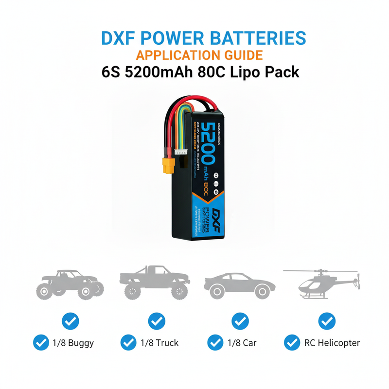DXF 6S 5200mAh 80C - Application Guide