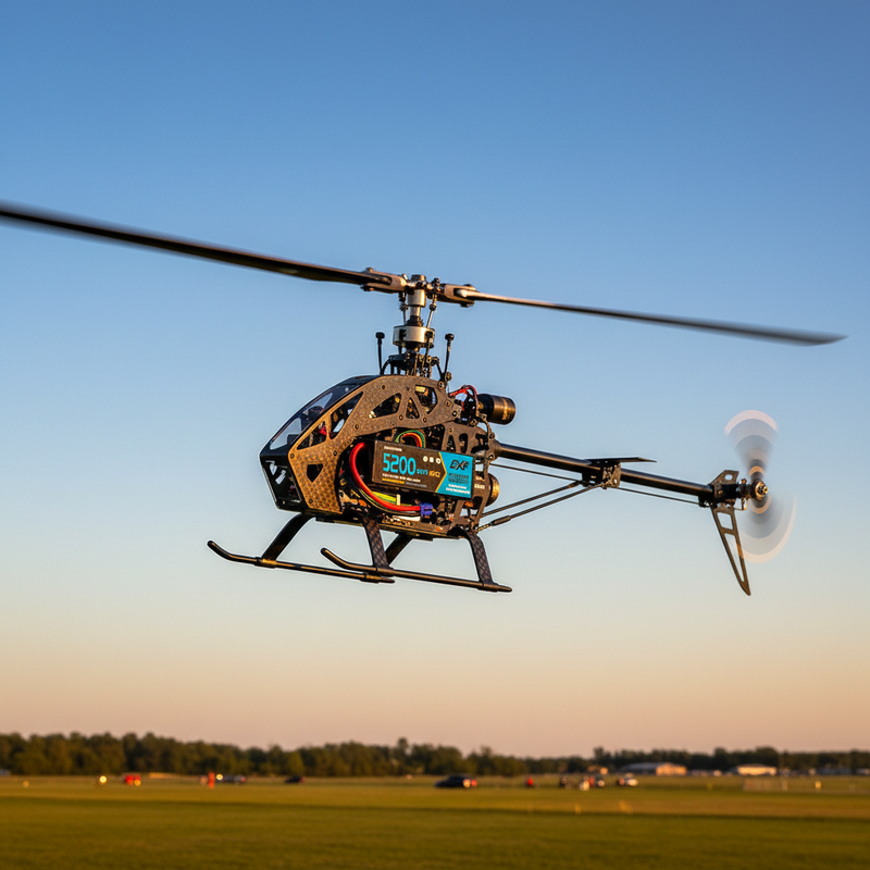 DXF Battery Powering Helicopter in Flight