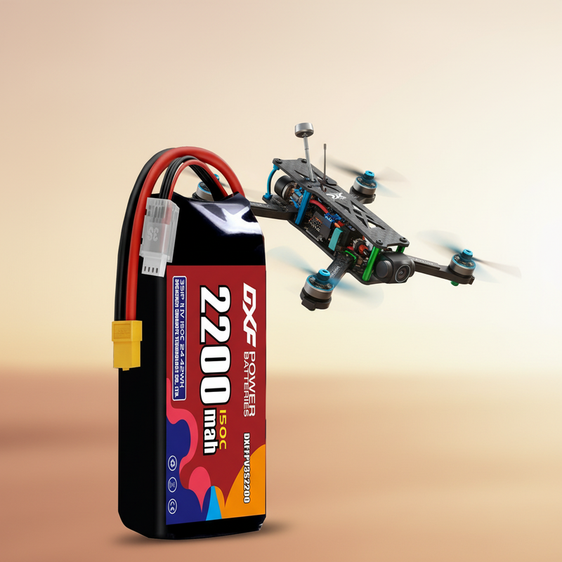 DXF Battery with FPV Freestyle Drone