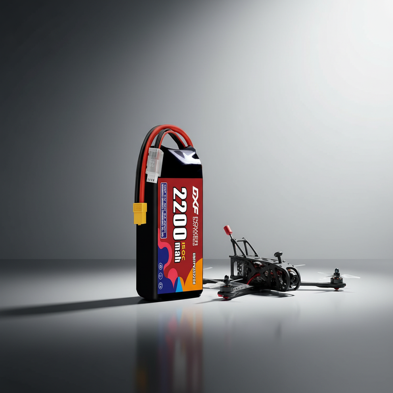 DXF Battery with Racing FPV Quad