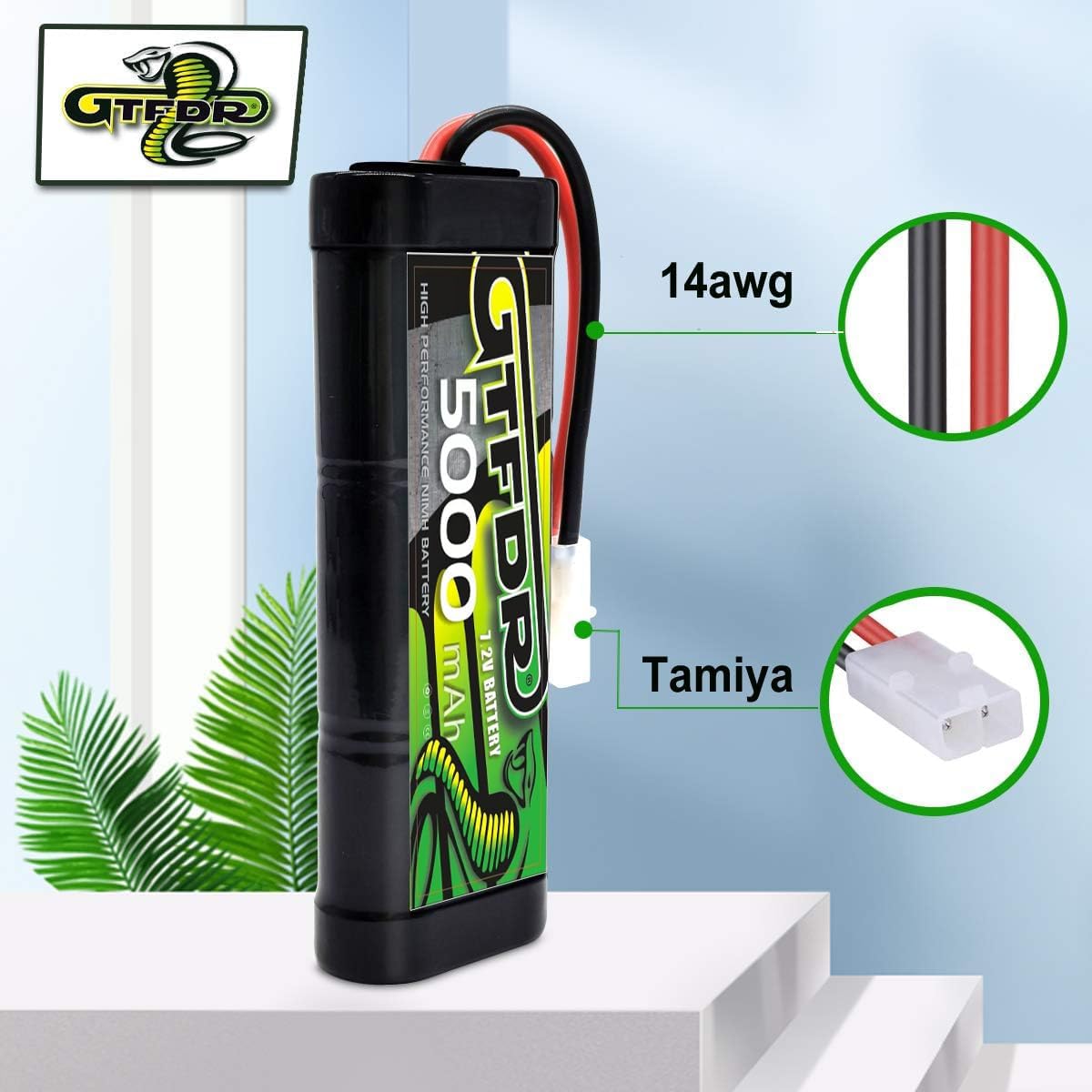 JP)GTFDR Lipo Battery 7.2V 5000MAH lipo Hardcase with Tymia