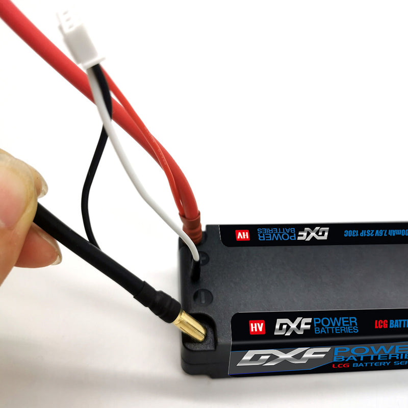 (GE) DXF 2S 7.6V Lipo Battery 140C 8000mAh LCG with 5mm Bullet for RC 1/8 Vehicles Car Truck Tank Truggy Competition Racing Hobby