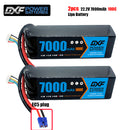 (EU)DXF 6S Lipo Battery 22.2V 100C 7000mAh Soft Case Battery with XT90 Connector for Car Truck Tank RC Buggy Truggy Racing Hobby