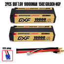 (CN)DXF 5mm 2S 10000mAh 7.6V 150C GOLDEN-NGP Batteria Lipo ad Alta Capacità Hardcase con XT90 Spina per 1:8 Scala RC Auto, Multi-Rotore RC Aeroplano, RC Elicottero, RC Barca