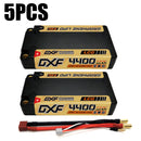 (UK)DXF 2S Shorty Lipo Battery 7.6V 140C 4400mAh 5mm T Plug Hardcase For 1/10 Buggy Truggy Offroad Boat Car Truck RACING Helicopter