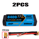 (CN) DXF 2S 7.6V Lipo Battery 140C 8400mAh with 4mm Bullet for RC 1/8 Vehicles Car Truck Tank Truggy Competition Racing Hobby