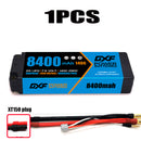 (CN) DXF 2S 7.6V Lipo Battery 140C 8400mAh with 5mm Bullet for RC 1/8 Vehicles Car Truck Tank Truggy Competition Racing Hobby