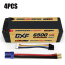 (EU)DXF Lipo Battery 4S 15.2V 6500MAH 150C GoldSeries  LCG 5MM Graphene lipo Hardcase  NGP GOLDEN Plug for Rc 1/8 1/10 Buggy Truck Car Off-Road Drone
