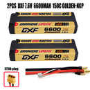 (IT)DXF 5mm 2S 6600mAh 7.6V 150C GOLDEN-NGP Batteria Lipo ad Alta Capacità Hardcase con XT90 Spina per 1:8 Scala RC Auto, Multi-Rotore RC Aeroplano, RC Elicottero, RC Barca