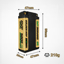 DXF 2S Shorty Lipo Battery 7.4V 140C 5200mAh 4mm T Plug Hardcase - 1-6 Pack Options Available