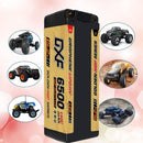 (UK)DXF Lipo Battery 4S 15.2V 6500MAH 150C GoldSeries  LCG 5MM Graphene lipo Hardcase  NGP GOLDEN Plug for Rc 1/8 1/10 Buggy Truck Car Off-Road Drone