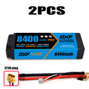 (CN) DXF 2S 7.6V Lipo Battery 140C 8400mAh with 5mm Bullet for RC 1/8 Vehicles Car Truck Tank Truggy Competition Racing Hobby
