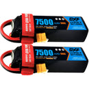 (CA)DXF Lipo Battery 4S 14.8V 7500mAh 100C/200C SoftCase Lipo Battery for RC HPI HSP 1/8 1/10 Buggy RC Car Truck