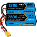 (CA)DXF Lipo Battery 3S 11.1V 7200MAH 100C Blue Series lipo Hardcase with  XT90 Plug for Rc 1/8 1/10 Buggy Truck Car Off-Road Drone