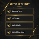 DXF 4S 14.8V 7000mAh 100C Hardcase LiPo Battery with 10AWG XT90 for 1/8 1/10 RC Cars, Trucks, Buggies (1/2 Pack Available)