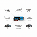 DXF 3S 11.1V 5250mAh 140C Graphene Hardcase LiPo Battery with Deans / T-Plug for 1/8 1/10 RC Cars, Trucks, Buggies & Boats (1-6 Pack Available)