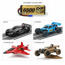 DXF 4S 14.8V 6500mAh 100C Graphene LiPo Battery Hardcase - Gold Series with EC5/XT90 for RC Cars & Drones