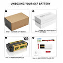 DXF 2S Shorty Lipo Battery 7.4V 140C 5200mAh 4mm T Plug Hardcase - 1-6 Pack Options Available
