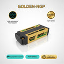 DXF LiPo Battery 2S2P 7.4V 5200mAh 140C Graphene Gold NGP Version with 5mm Bullet / EC5 / T / TRX / XT60 / XT90 / XT150 / Q8s Plug for RC 1/10 Touring Car Racing