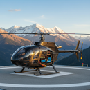 RC直升机阿尔卑斯场景